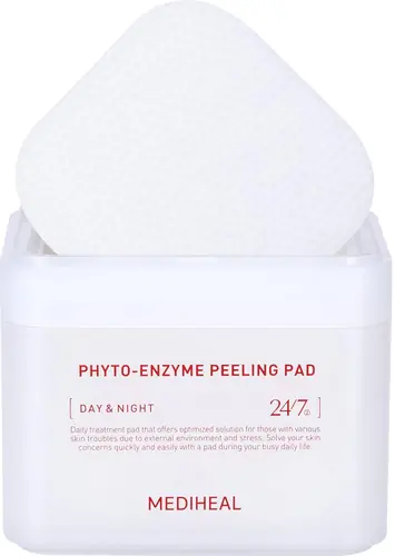 MEDIHEAL Phyto Enzyme Peeling Pad - Vegan Face Resurfacing Gauze Pads with LHA & Papaya Enzym - Pore Tightening Pads to Control Sebum - Exfoliating Pads for Dead Skin Cells, 90 Pads