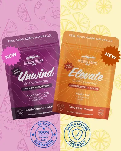 Elevate & Unwind Delta-9 THC Gummy Bundles - 60ct Bundle: 30ct Elevate + 30ct Unwind