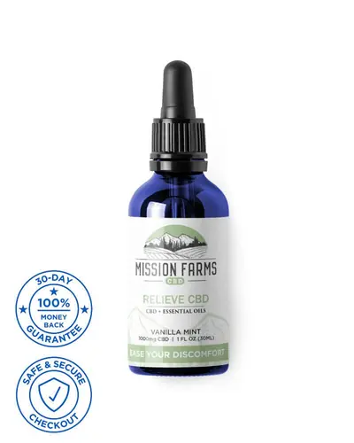 Full Spectrum Plus Relieve CBD Oil - 1000mg CBD, 1 fl oz, Vanilla Mint