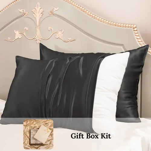 23mm 6A+ 100% Mulberry Silk Pillowcase 2 Pack-Wedding Gift Kit