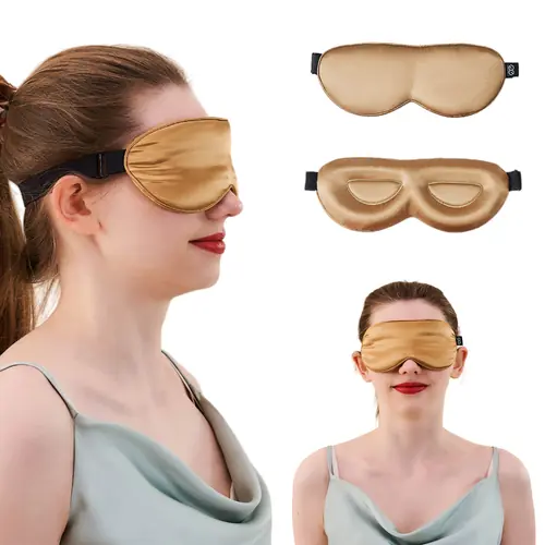 23MM Mulberry Silk 3D Contour Eye Mask with Sleeping Earplugs