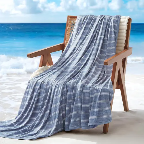 SLEEP ZONE Cooling Blankets for Hot Sleepers, Summer Blanket Thin Lightweight for Bed Couch, Arc-Chill Q-Max 0.5 Cooling Blanket Twin on Night Sweats (Blue, 60''x90'')