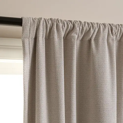 SLEEP ZONE Blackout Curtains for Bedroom and Living Room, Curtains & Drapes with Thermal Insulation for Room Darkening, Magnetic Closure Curtains with Backtab Rod Pocket, Oatmeal, 52" × 95"