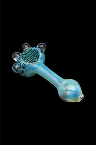 LA Pipes Glass Spoon Pipe - The Spiral Marble Head