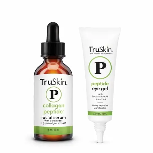 TruSkin Peptide Duo - Collagen Peptide Serum 1 oz with Eye Gel .5 oz