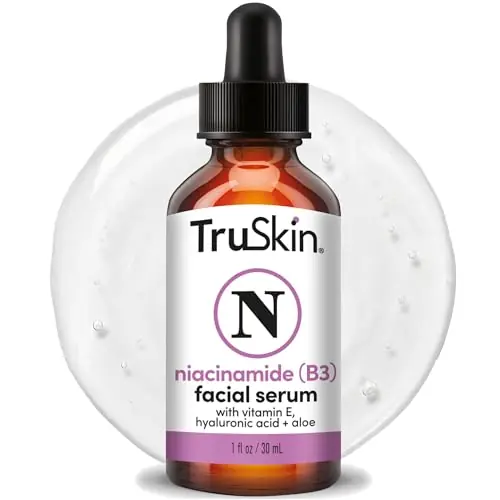 TruSkin Niacinamide Serum for Face - Pore Minimizing & Tone Balancing B3 Serum with Hyaluronic Acid, Aloe & Vitamin E - Hydrating Niacinamide Face Serum for Uneven Tone & Oily Skin, 1 fl oz