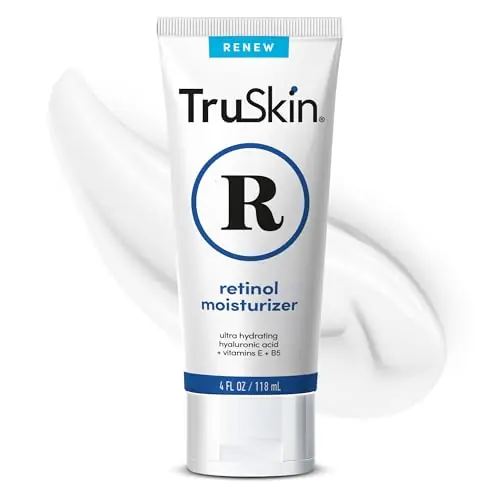 TruSkin Advanced Retinol Moisturizer for Face - Anti-Aging Face Cream with Hyaluronic Acid, Vitamin E & B5 - Supports Smoother, Hydrated & Firmer-Looking Skin, 4 fl oz