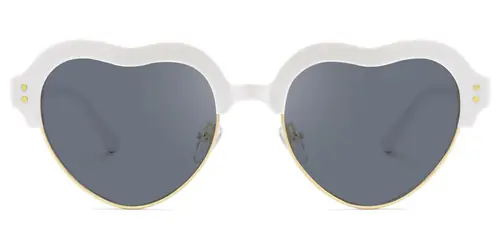 Galido - Geometric White Prescription Sunglasses