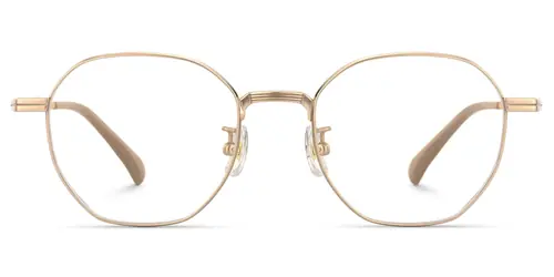 Grain - Geometric Gold Eyeglasses
