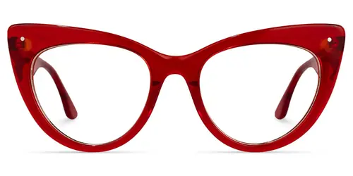 Akua - Chic Red Cat-Eye Frames Women Glasses