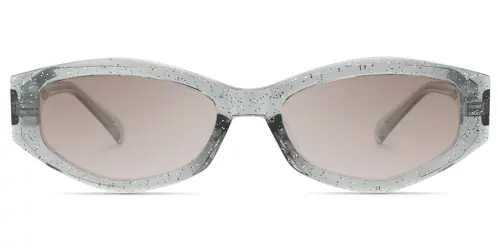 Vesper - Geometric Blue Sunglasses