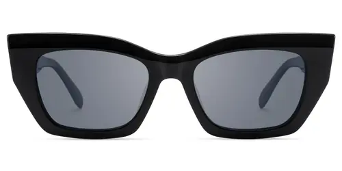 Velora - Cat Eye Black Sunglasses