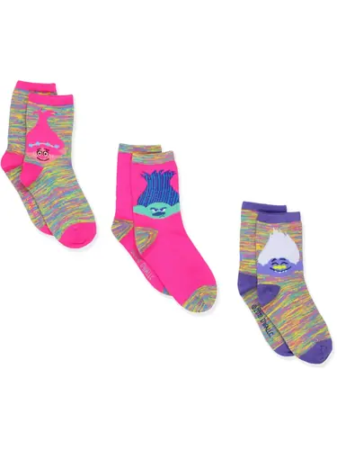 Trolls Crew Socks 3-Pack