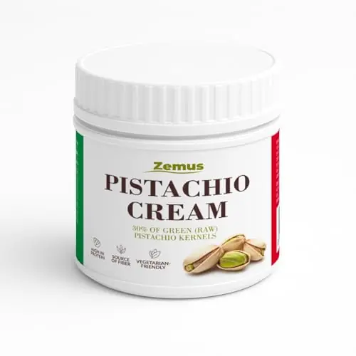 Premium Pistachio Cream Spread (17.63 oz / 500g) – Ideal for Dubai Chocolate Bar Recipes, Gluten-Free, Cream Cheese Compatible, Rich & Smooth Taste