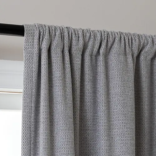 SLEEP ZONE Blackout Curtains for Bedroom and Living Room, Curtains & Drapes with Thermal Insulation for Room Darkening, Magnetic Closure Curtains with Backtab Rod Pocket, Medium Gray, 52" × 84"