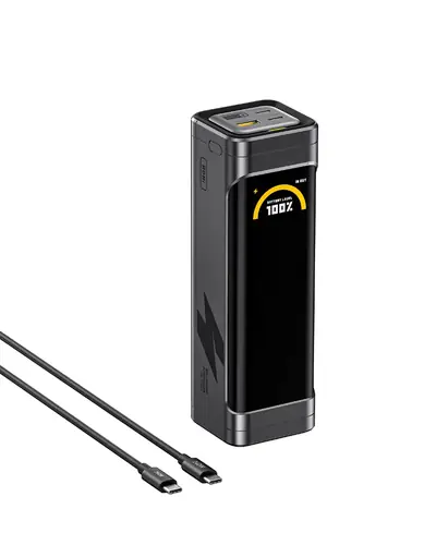 AOHI The BLACK WARRIOR 25,200mAh 170W PD3.0 LED Display Power Bank with 240W C-C Cable