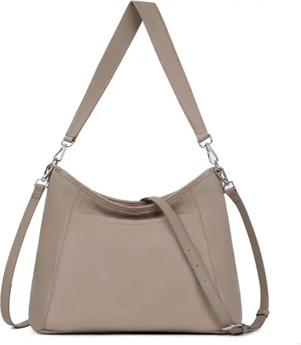 befen Genuine Leather Purse for Women Soft Leather Hobo Crossbody with 2 Detachable Straps Large Womens Purses And Handbags