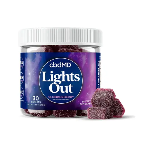 Delta 9 THC Lights Out Sleep Gummies