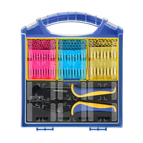 Wire Connectors Set with 9" Crimping Tools and Organizer