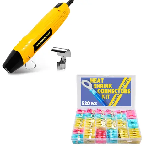 Heat Gun & 520 Heat Shrink Terminals