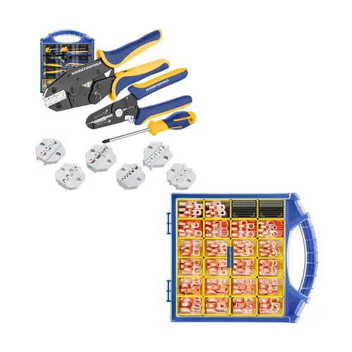 Wire Crimping Tool Set & 220PCS Battery Cable Lugs