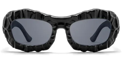 The Geologist - Geometric Black Sunglasses