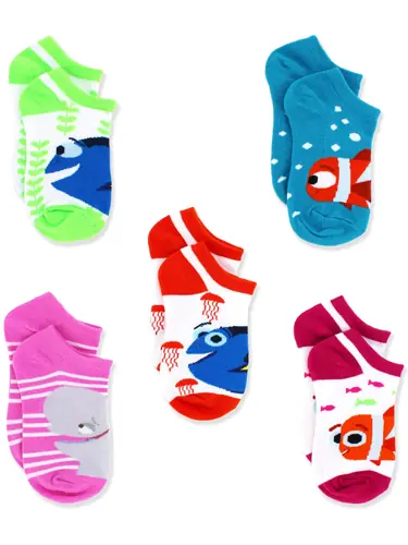 Disney Finding Dory Nemo Socks 5-Pack