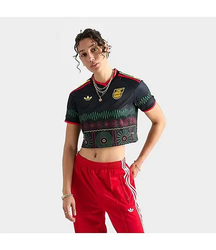 adidas Women's Originals Jamaica 26 x Bob Marley Away Cropped Jersey