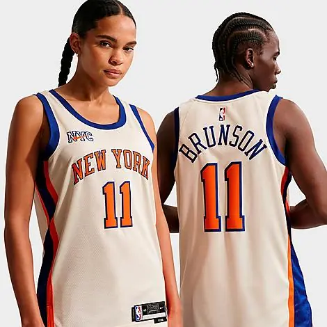Nike Men's Jalen Brunson New York Knicks NBA City Edition Swingman Basketball Jersey