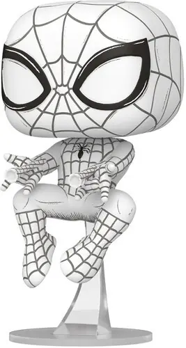 Funko POP! Marvel: Sketched - Spider-Man [New Toy] Vinyl Figure, Collectible