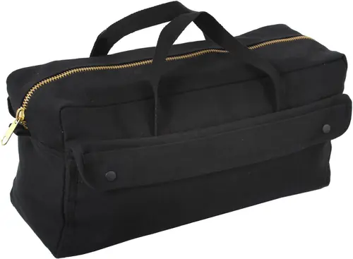 Jumbo Mechanics Tool Bag Heavy Duty Long Work Gear Carry Bag with Brass Zipper