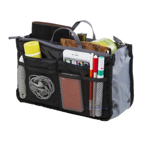 Women Travel Insert Handbag Organizer Purse Large Liner Organizer Tidy Bag New