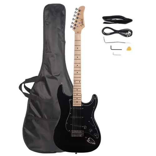 Glarry Brand 8 Colors School Maple Neck Electric Guitar w/Bag & Accessories