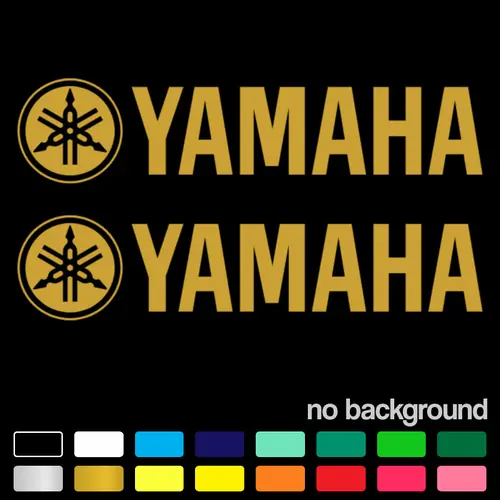 (2) Yamaha Sticker Decal Motorcycle Boat Window Tank Wheel Bike yz yzf fzr r1 r6
