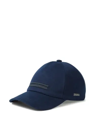 ZEGNA Cotton Lined Hat with Foliage Design for Men