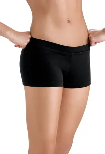 Capezio Girls' Low Rise Dance Shorts - Black - M - TB113C