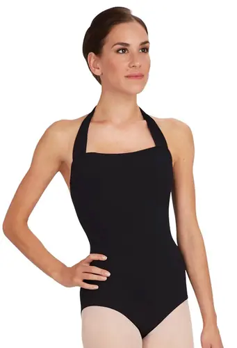 Capezio Scoop Halter Dance Leotard - Black - XS - TB150