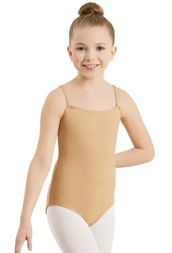 Capezio Girls Camisole Dance Leotard - Nude - M - TB49C