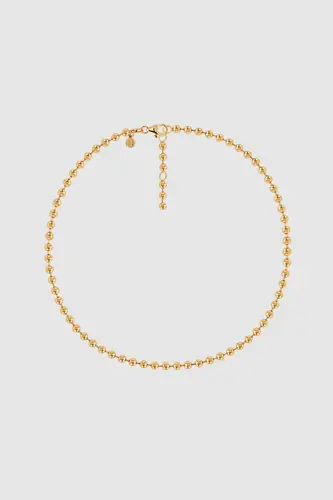 Beaded Necklace - 14k Gold