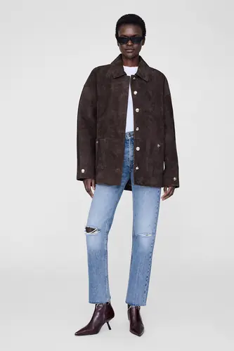 Luca Suede Jacket - Deep Brown