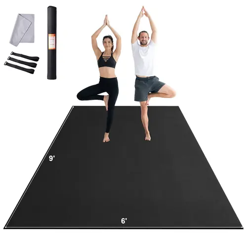 VEVOR Exercise Mat Non Slip Yoga Mat Gym Fitness Pilate Workout Mat (9x6ft)
