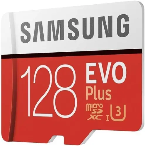 SAMSUNG EVO Plus 128GB MicroSD Micro SDXC C10 Flash Memory Card w/ SD Adapter