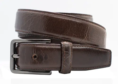 1.25" Men's Buffalo Leather Dress Belt, Casual Leather Belt, Handcrafted in USA