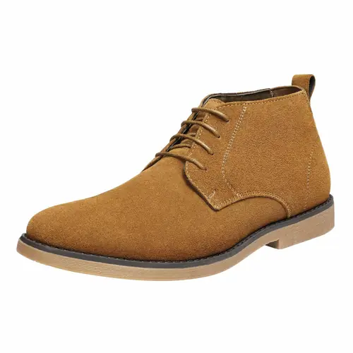 Men's Chukka Boots Suede Leather Lace Up Desert Oxford Chelsea Shoes