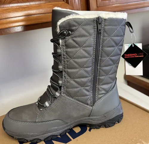 NWT Lands' End Women's Gray Squall Boots Winter Thermolite Gray(PICK YOUR SIZE)