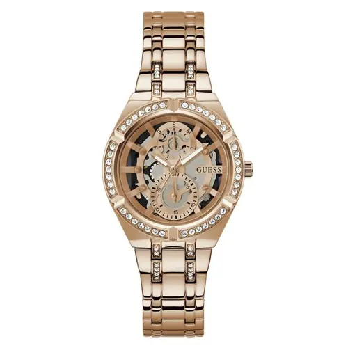 Guess Women's Allara Rose gold Dial Watch - GW0604L3
