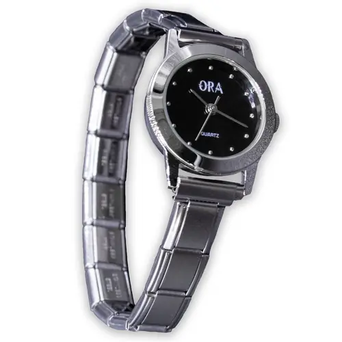 Fablinks Italian Charm Bracelet Watch, 316 Stainless Steel Dlinq Charms Watches