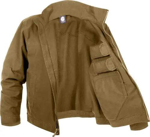 Lightweight Concealed Carry Jacket Tactical Ambidextrous CCW Pockets Gun Coat