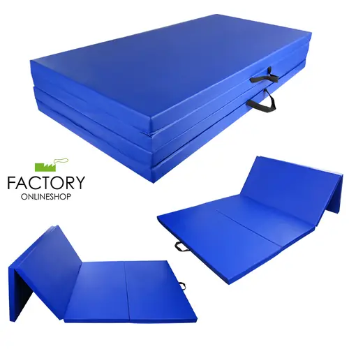 Gymnastics Mat 4'X10'X2" Folding Fitness Yoga Stretch Workout Gym Tumbling Pad