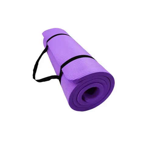 Extra Thick Yoga Mat Exercise Mat Workout Mat Gym 72x24 Non Slip Black Purple